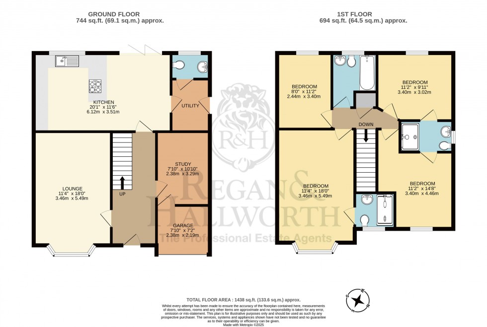 Floorplan for Hewlett Way, Westhoughton, BL5 2QZ