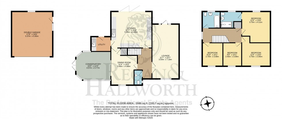 Floorplan for Hillbank, Standish, WN6 0BX
