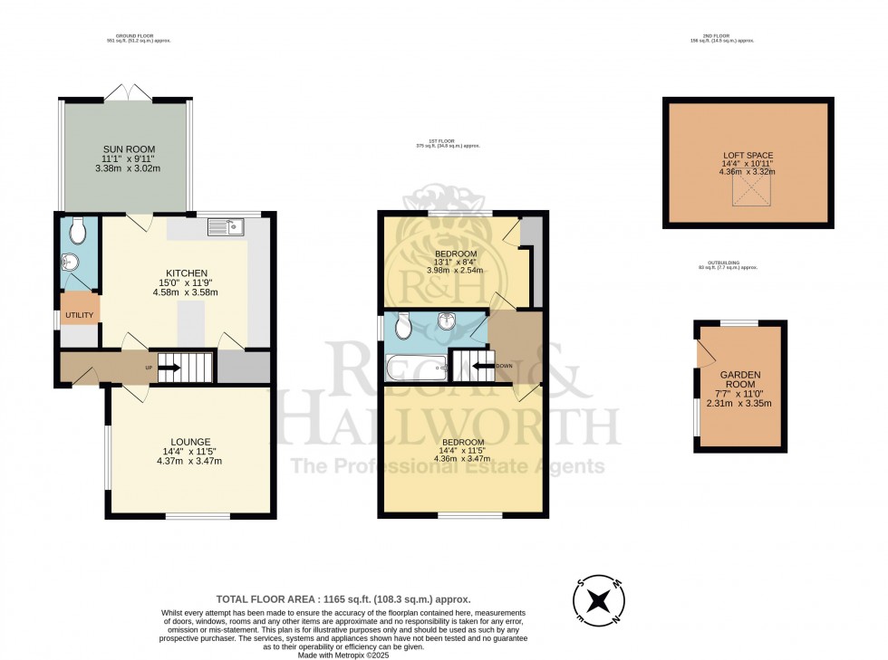 Floorplan for Bramble Way, Parbold, WN8 7HZ