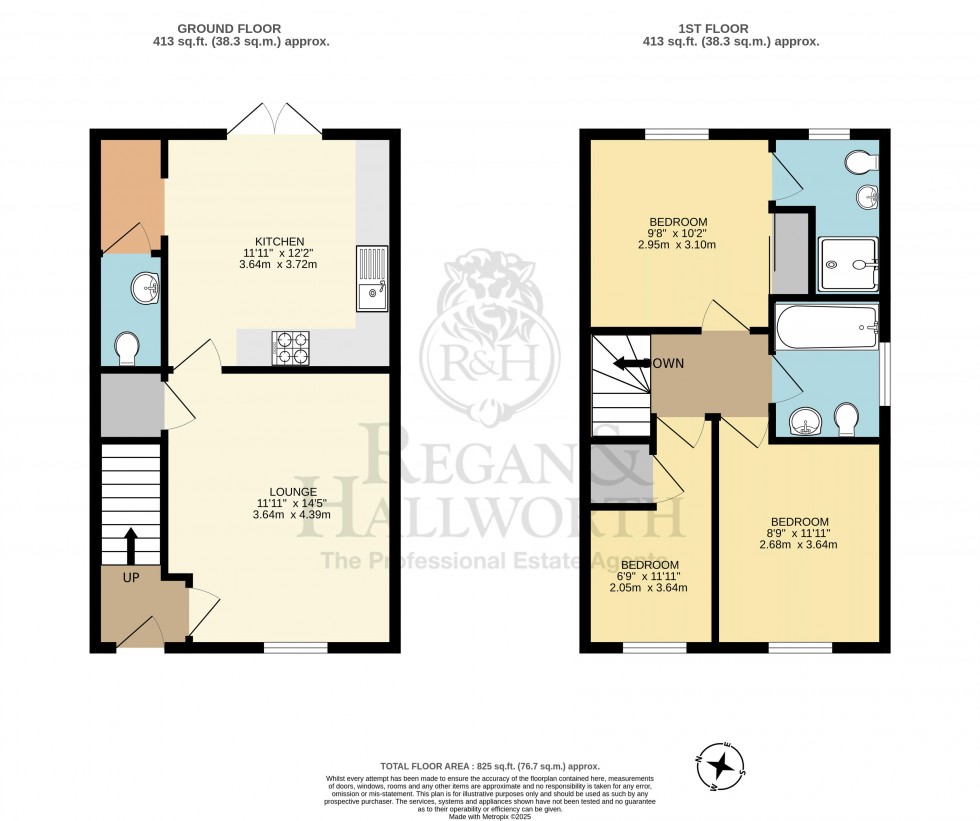 Floorplan for Ludlow Street, Standish, WN6 0QN