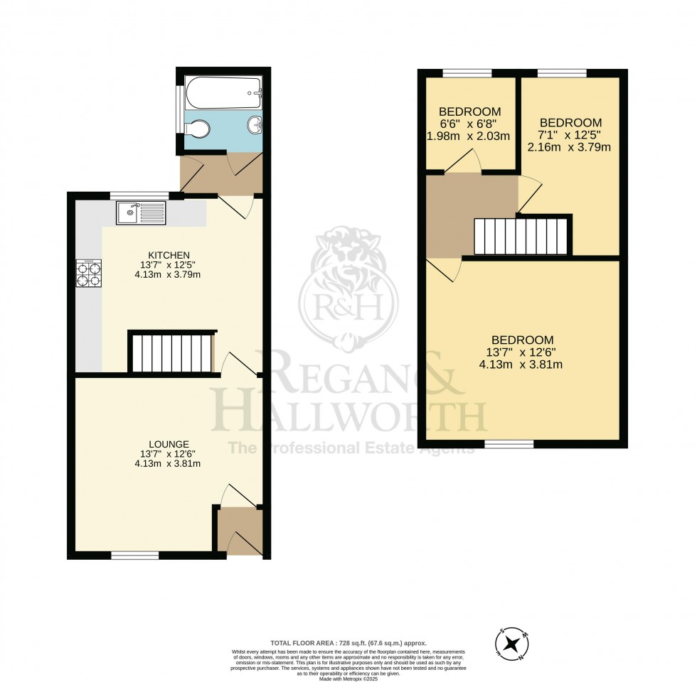 Floorplan for Sydney Street, Platt Bridge, WN2 5BS