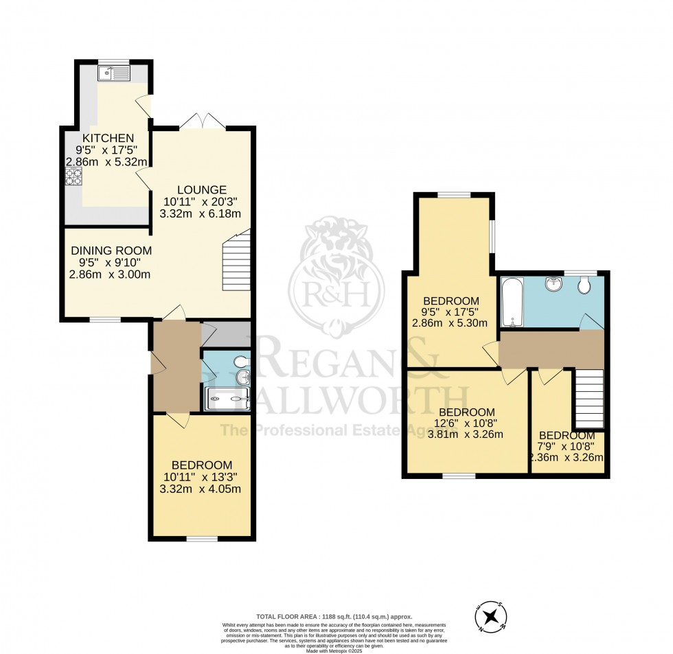 Floorplan for Dicconson Lane, Aspull, WN2 1QD
