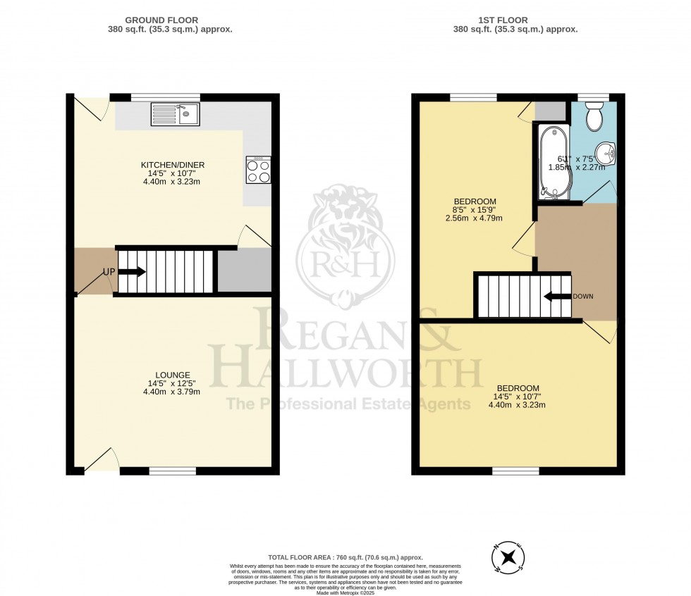 Floorplan for Essex Street, Whelley, Wigan, WN1 3NL