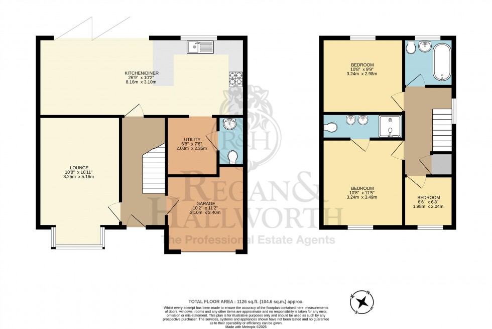 Floorplan for Toothill Close, Ashton-In-Makerfield, WN4 8BJ