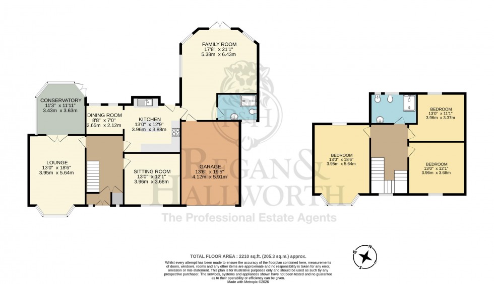 Floorplan for Galwey Grove, Whitley, WN1 2RT