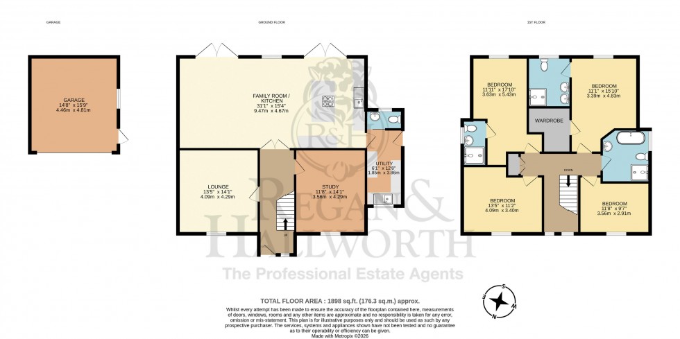 Floorplan for Oakwood, Flash Lane, Rufford, L40 1SN