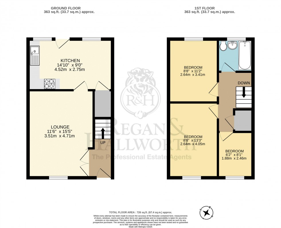 Floorplan for Hollington Way, Winstanley, WN3 6LS