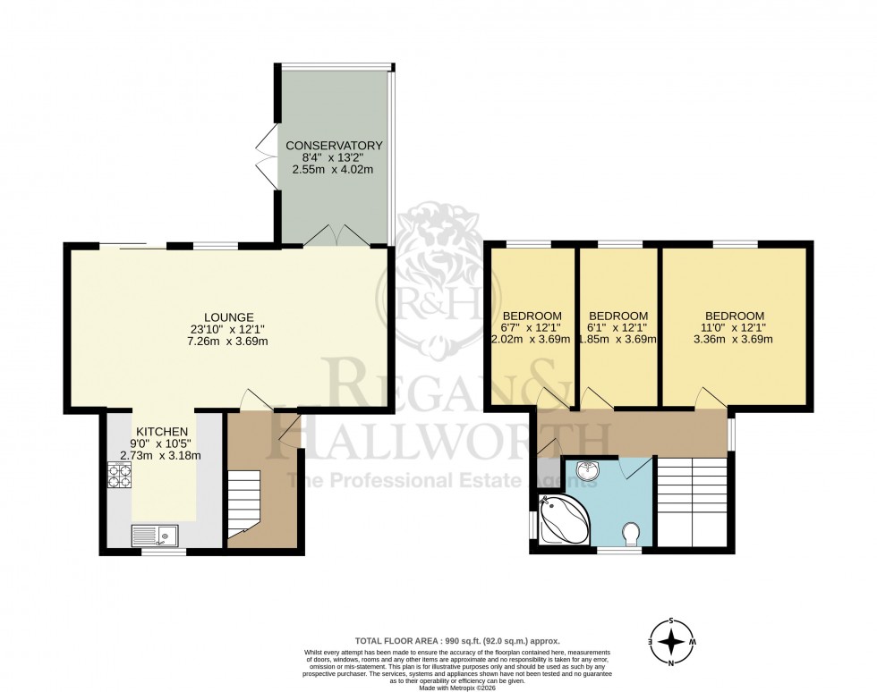 Floorplan for Tanfields, Skelmersdale, WN8 8NR