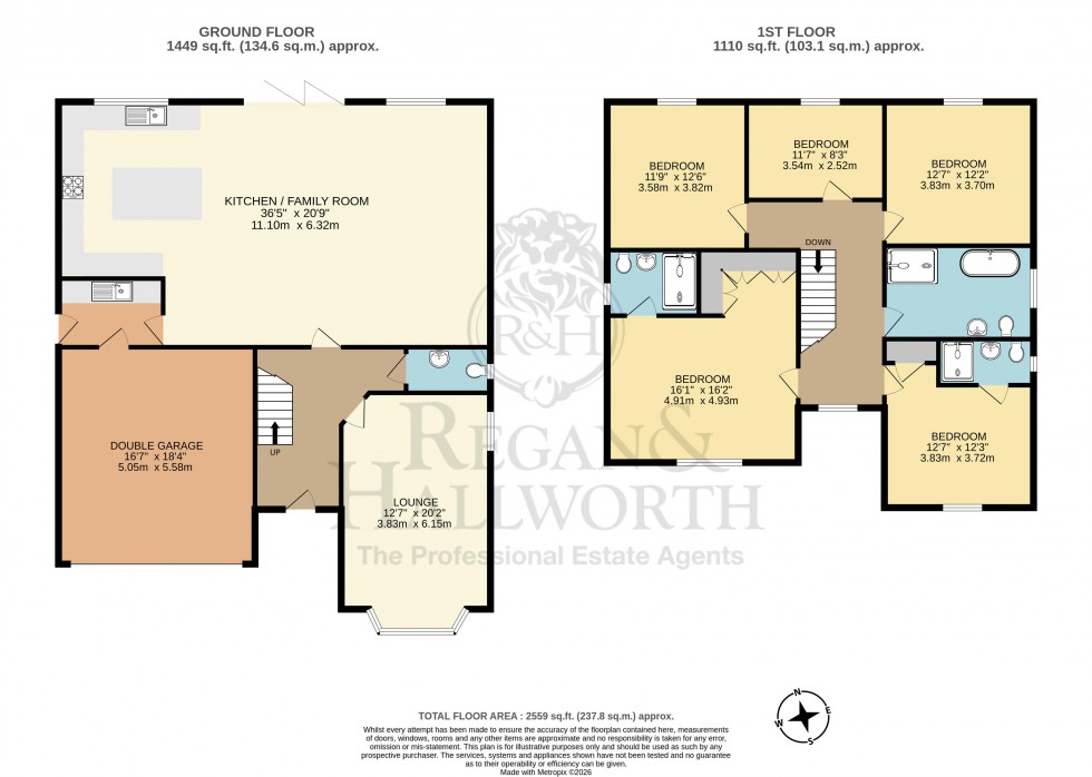 Floorplan for Chapel Fold, Whittle-Le-Woods, PR6 7YB
