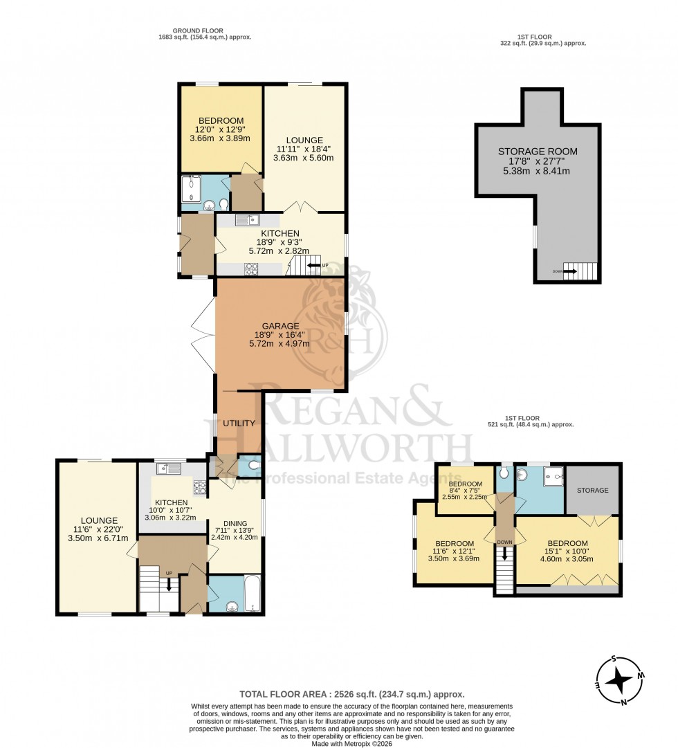 Floorplan for Ackhurst Lane, Orrell, WN5 0LW