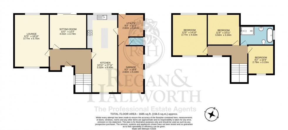 Floorplan for Mossy Lea Road, Wrightington, WN6 9RD