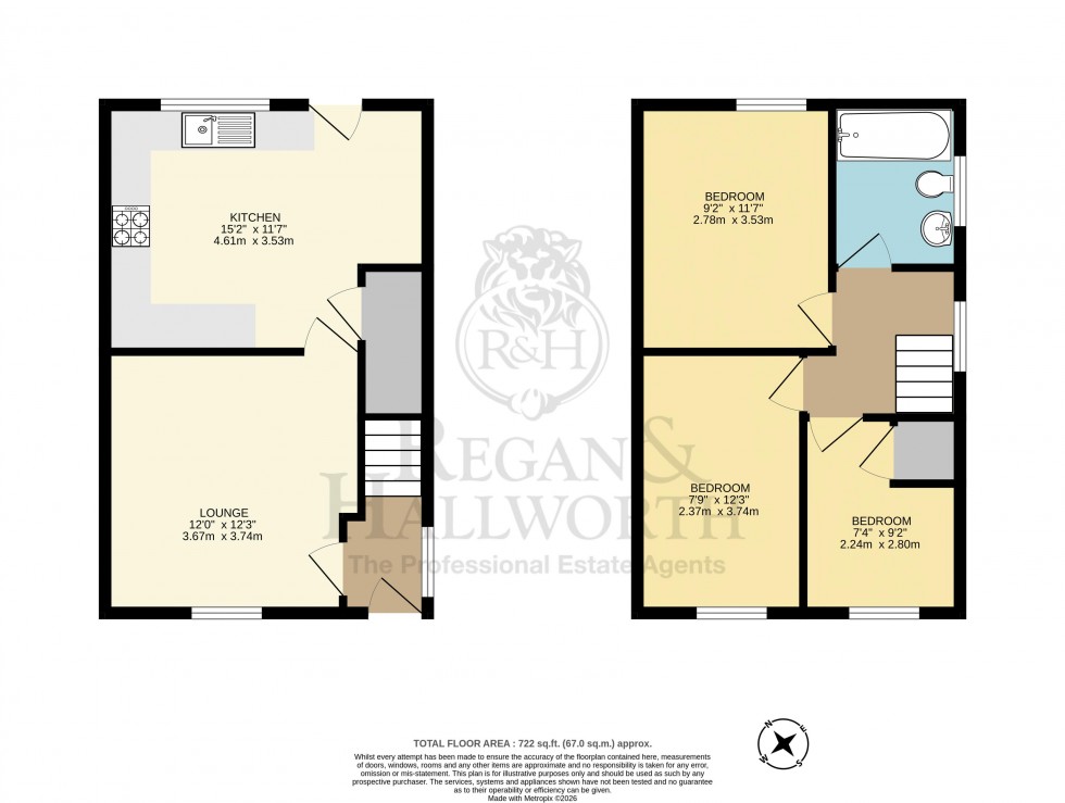 Floorplan for Almond Brook Road, Standish, WN6 0ST