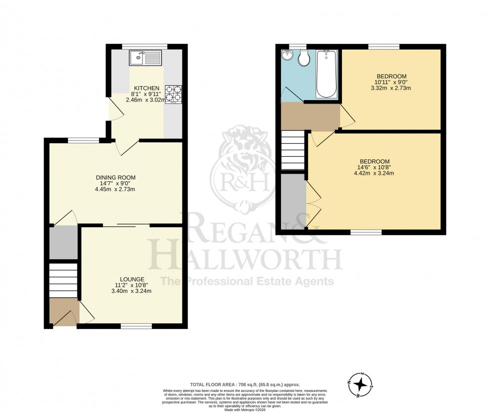 Floorplan for Holborn Avenue, Worsley Mesnes, WN3 5EG