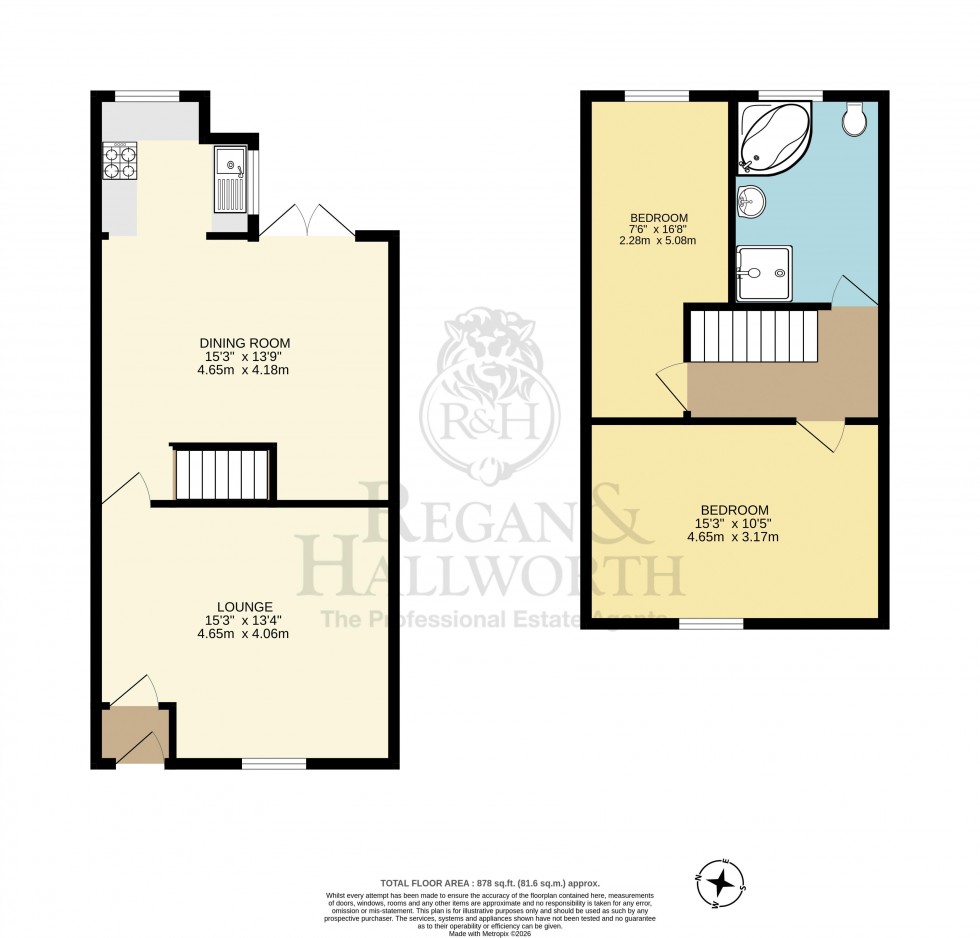 Floorplan for Shared Street, Ince, Wigan, WN1 3BA