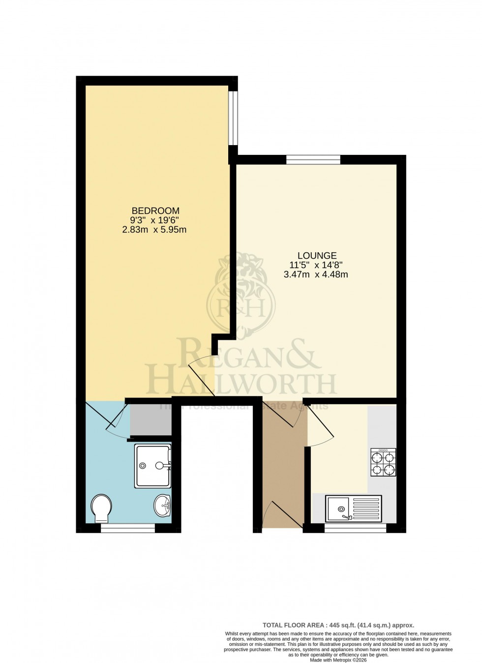 Floorplan for Willow Court, Bradley Lane, Standish, WN6 0PQ