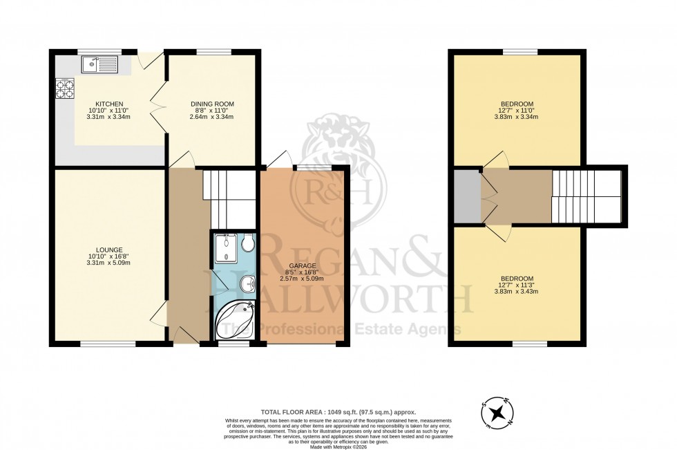 Floorplan for Crestwood Avenue, Goose Green, WN3 6SE