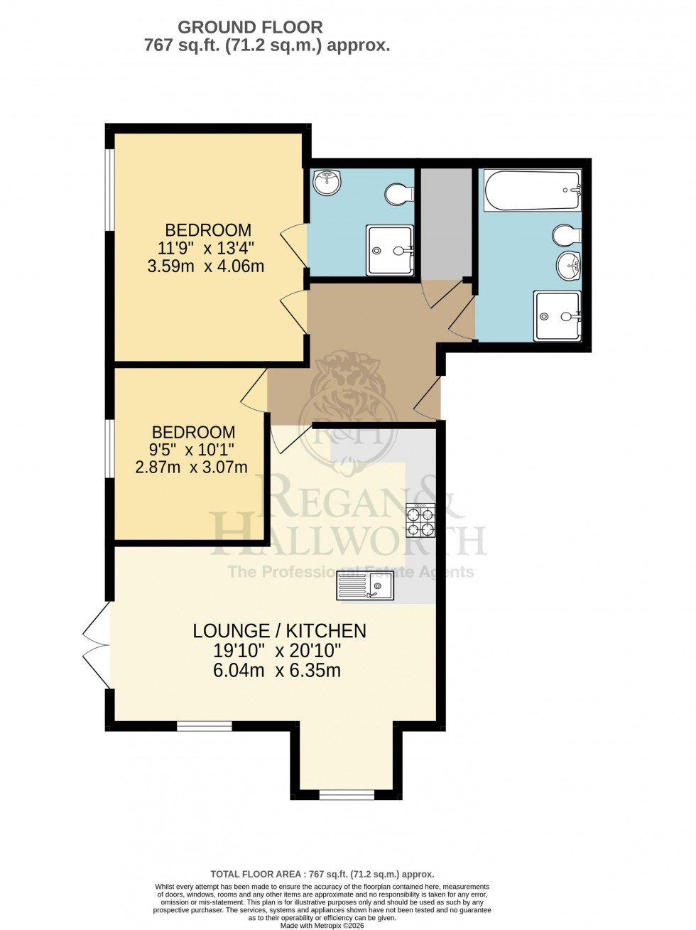 Floorplan for Gardinar Close, Standish, WN1 2UN