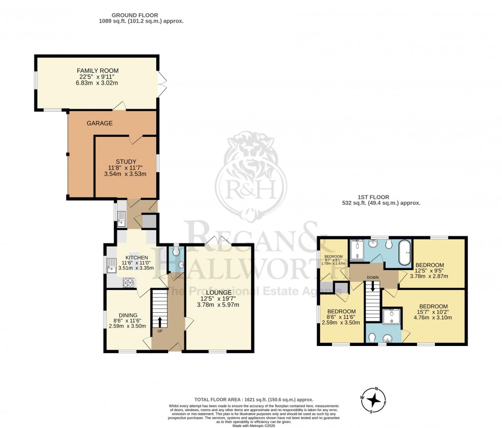 Floorplan for Hazelwood Road, Whitley, WN1 2PE