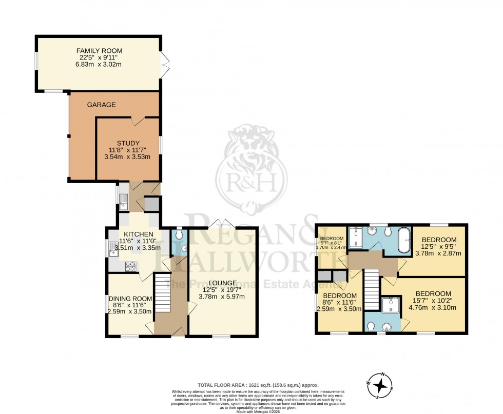 Floorplan for Hazelwood Road, Whitley, WN1 2PE