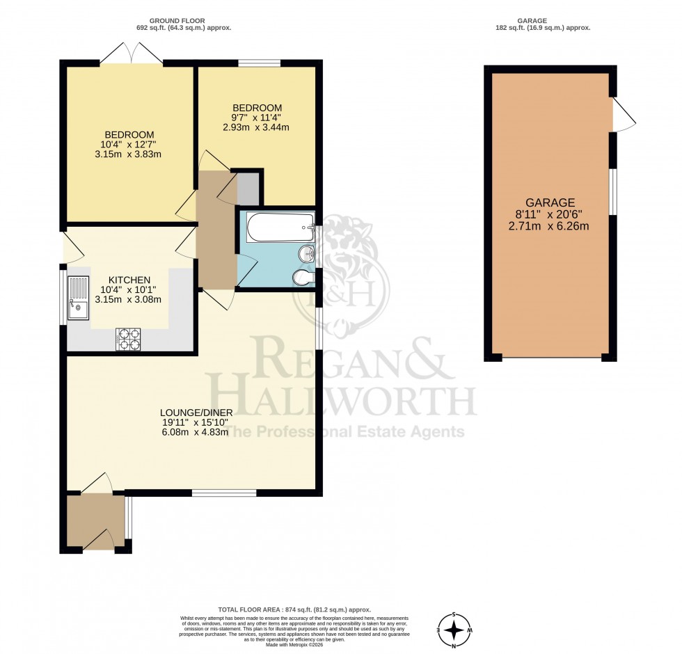 Floorplan for Pilsley Close, Orrell, WN5 0JF