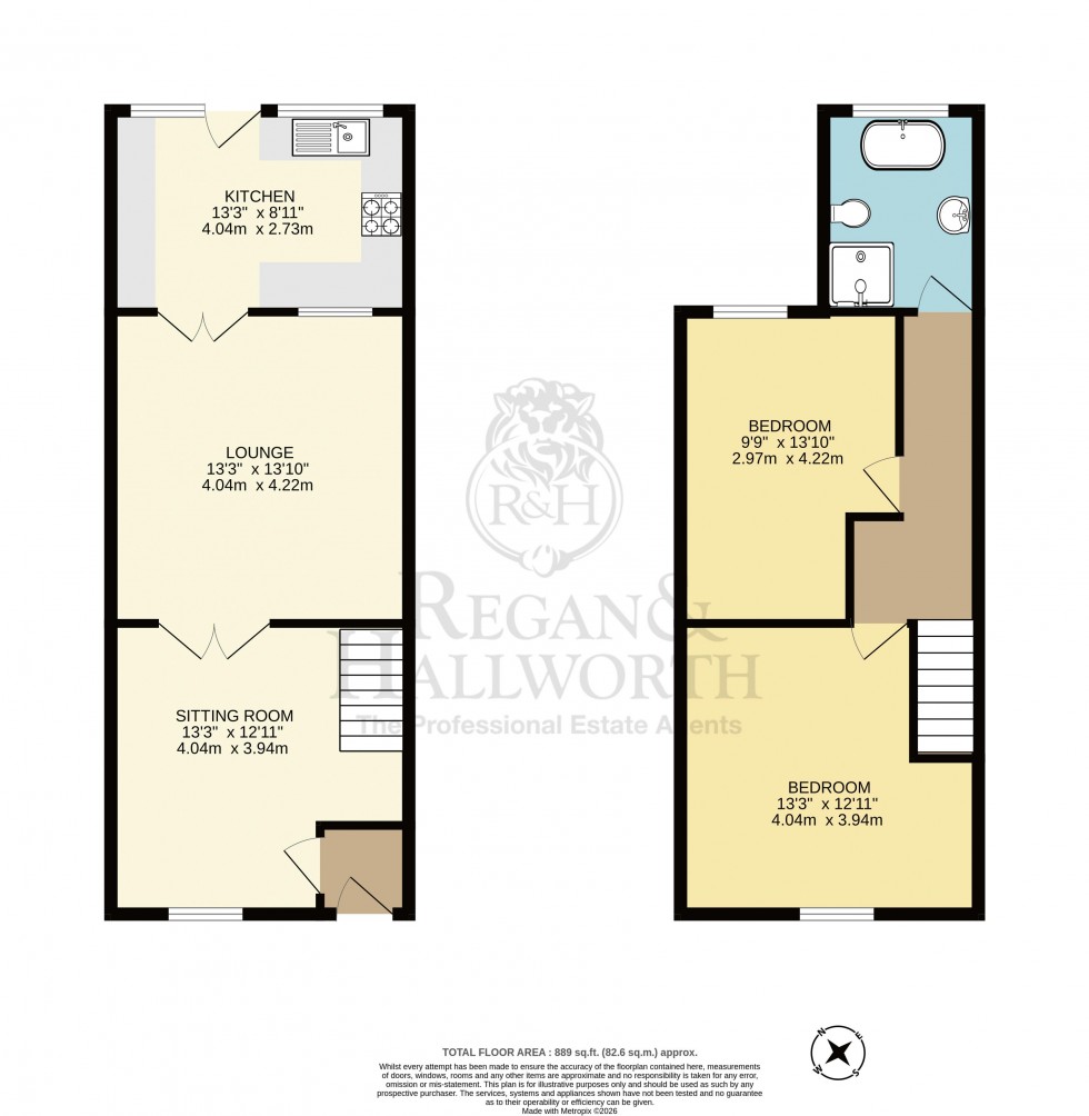 Floorplan for Pimbo Road, Kings Moss, WA11 8RD