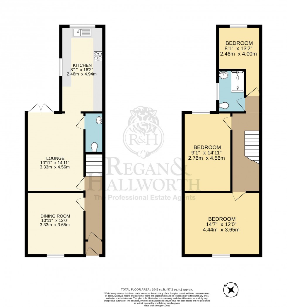 Floorplan for Shaw Street, Swinley, WN1 2BQ
