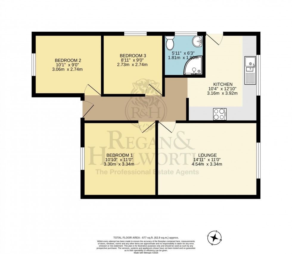Floorplan for Wordsworth Avenue, Billinge, WN5 7EP