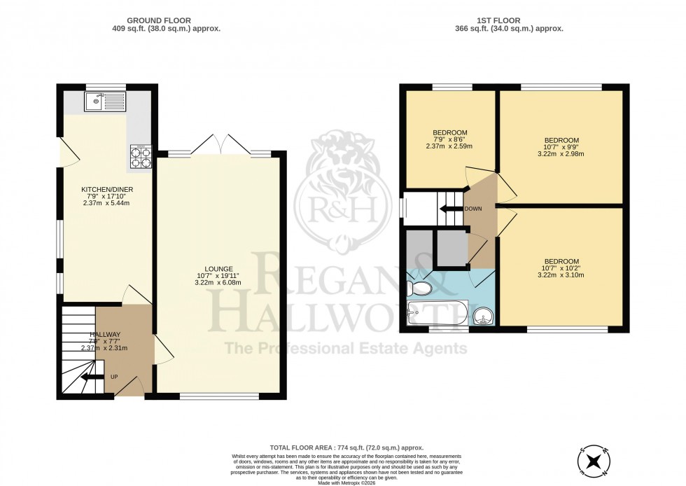 Floorplan for Marlborough Avenue, Bootle, L30 1SB