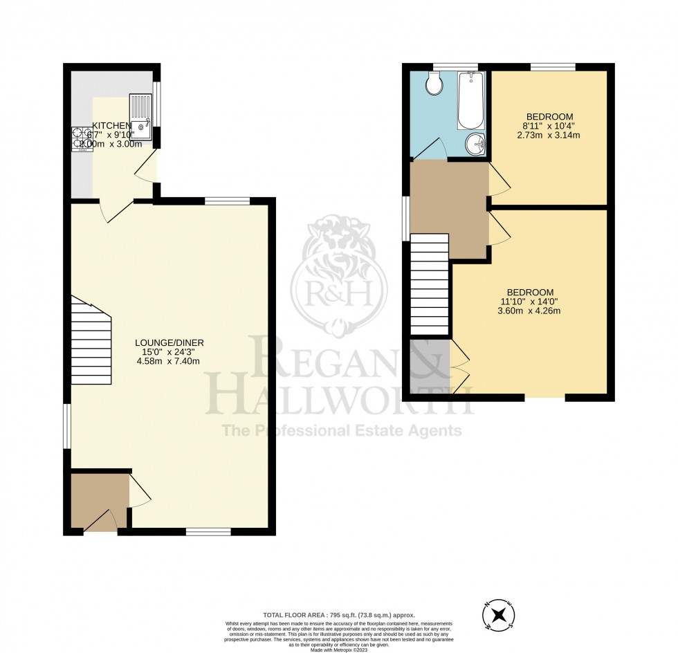 Floorplan for Preston Road, Standish, Wigan, WN6 0JH