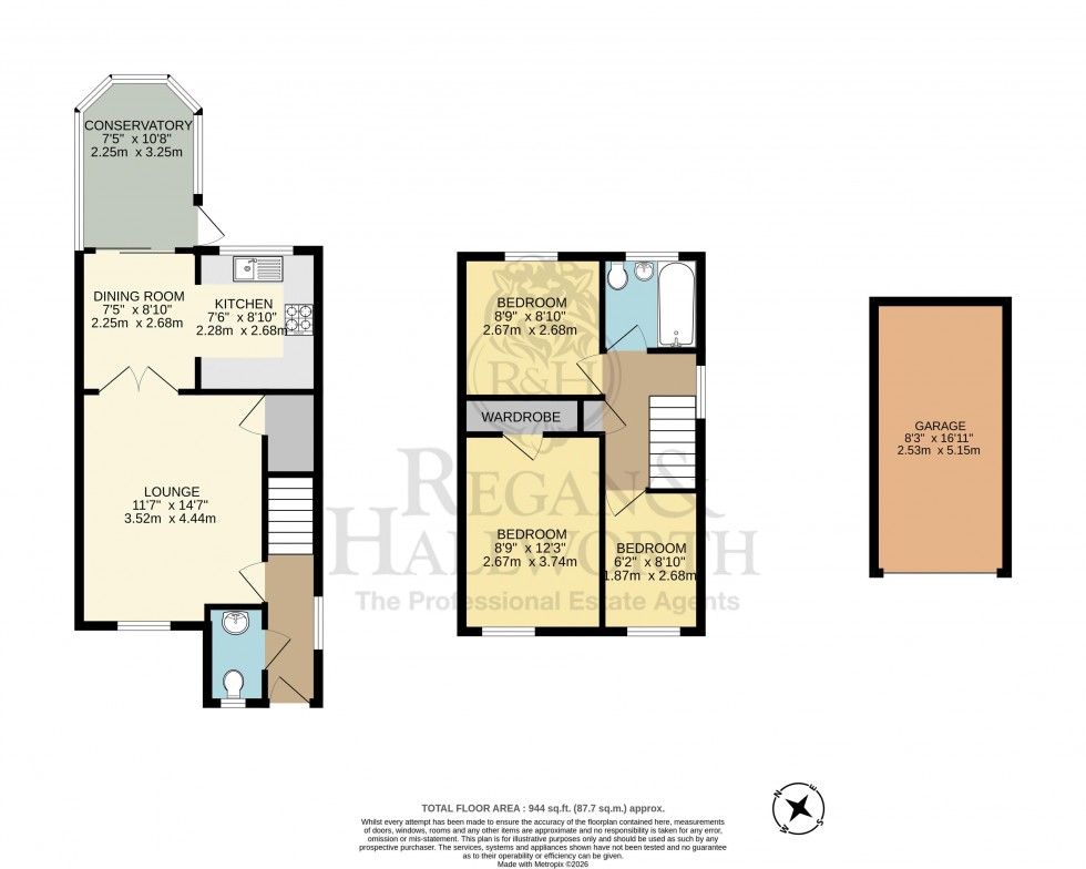 Floorplan for Manor Way, Coppull, PR7 5FH