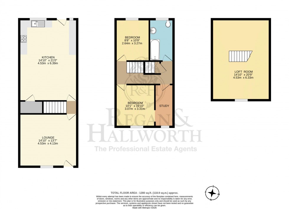 Floorplan for Flora Street, Ashton-In-Makerfield, WN4 9EG