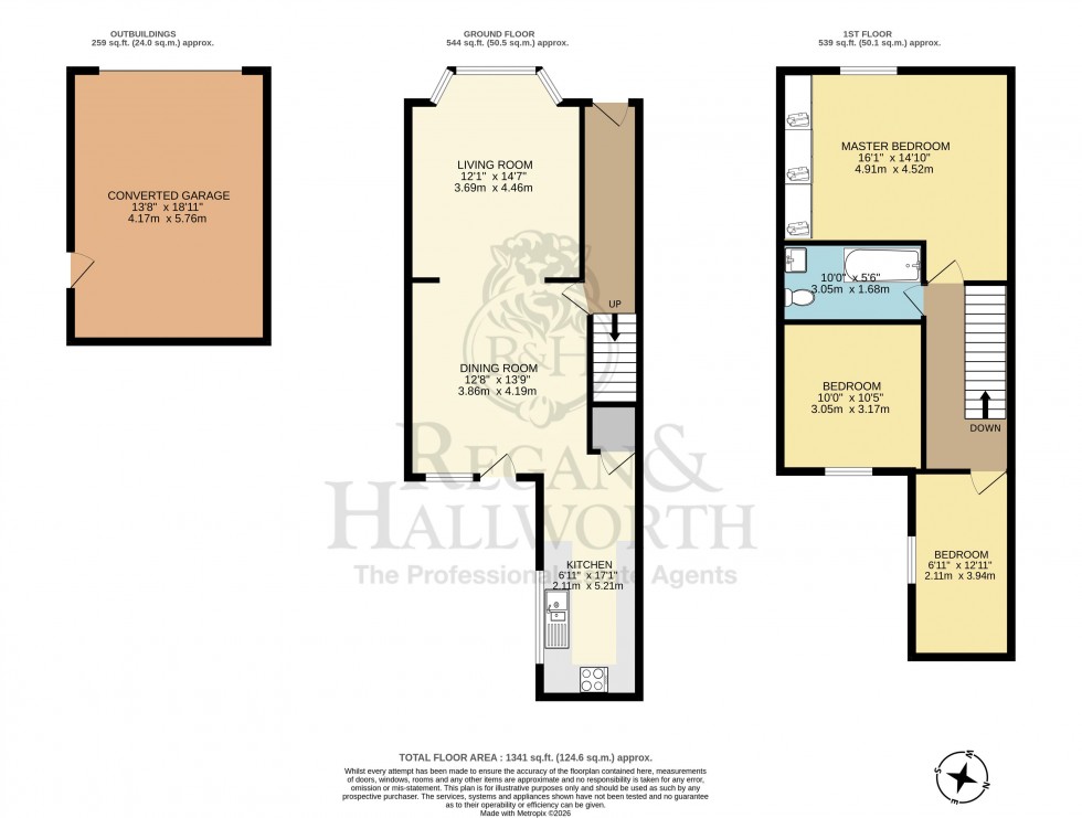 Floorplan for Woodhouse Lane, Wigan, WN6 7LF