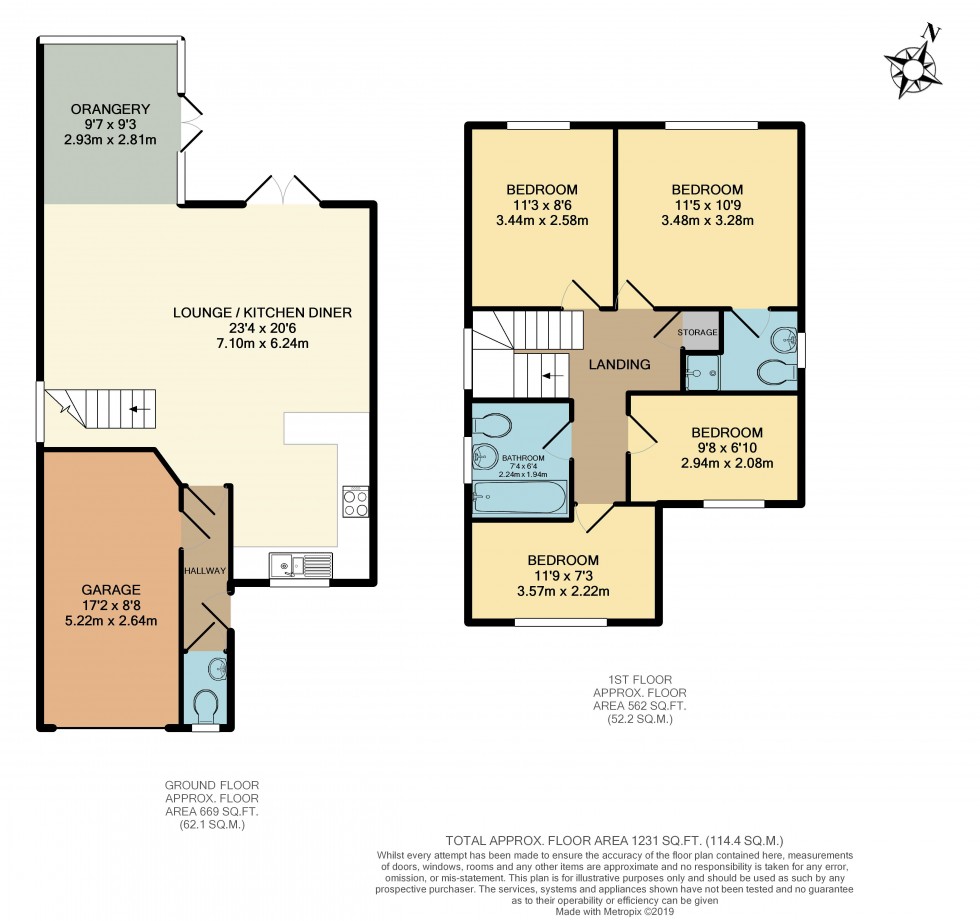 Floorplan for Hartington Drive, Standish, WN6 0UA