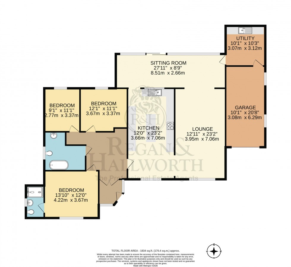 Floorplan for Riley Lane, Haigh, WN2 1LE