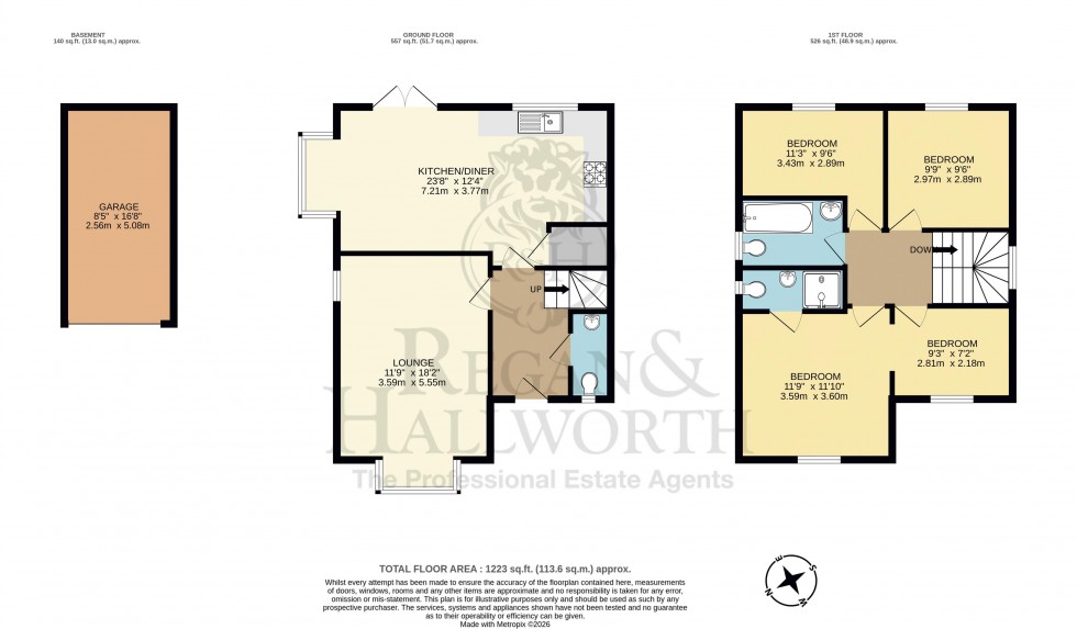 Floorplan for Broadleaf Crescent, Standish, WN6 0ZN