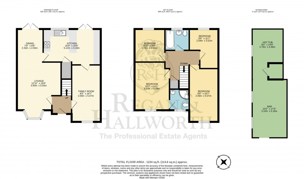 Floorplan for Highwoods Close, Ashton-In-Makerfield, WN4 8EE