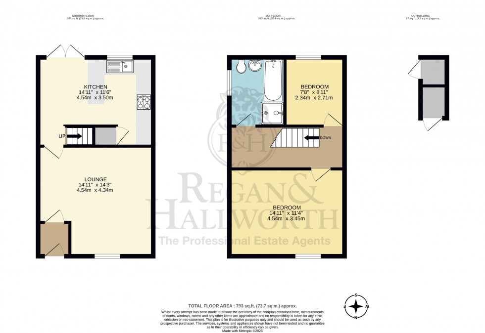 Floorplan for Park Road, Billinge, WN5 7JS