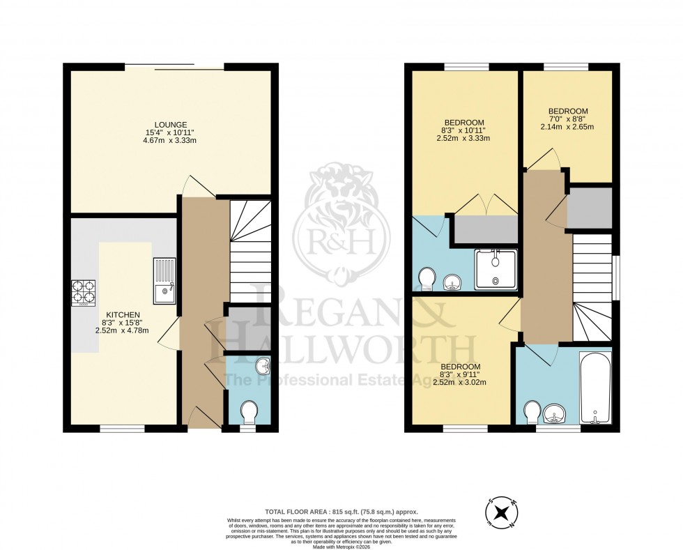 Floorplan for Chancery Close, Newtown, WN5 0AT