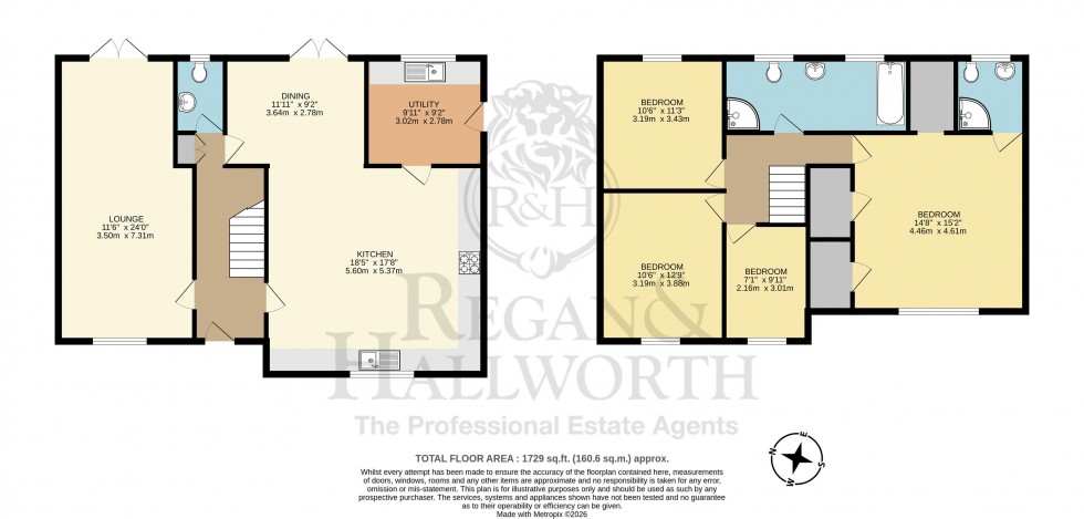 Floorplan for Eavesdale, Skelmersdale, WN8 6AU