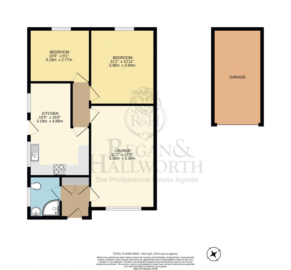 Floorplan for Brookside Road, Standish, WN1 2TZ