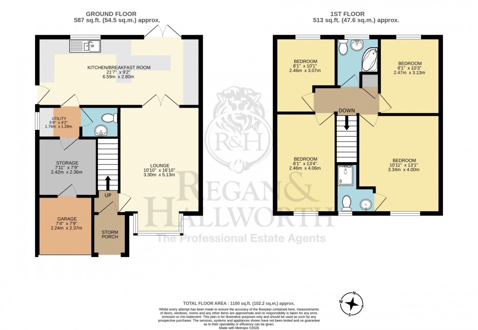 Floorplan for Ancroft Drive, Hindley, WN2 3ST
