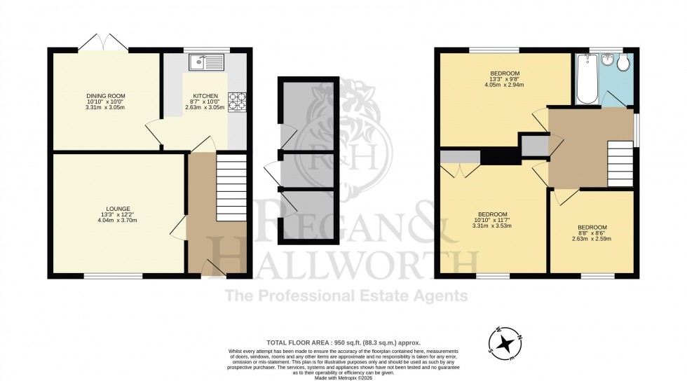 Floorplan for Haweswater Avenue, Ince, WN2 2PH