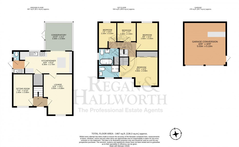 Floorplan for Ware Close, Ashton-In-Makerfield, WN4 8XU