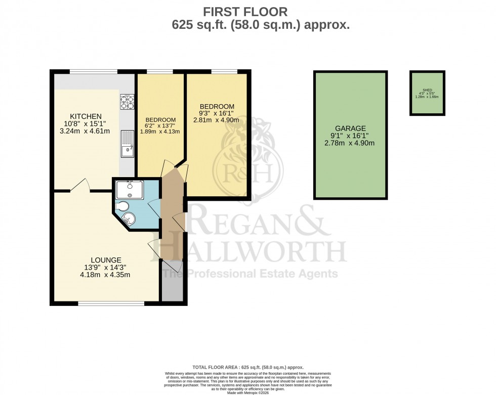 Floorplan for Newton Close, Swinley, WN1 2LH