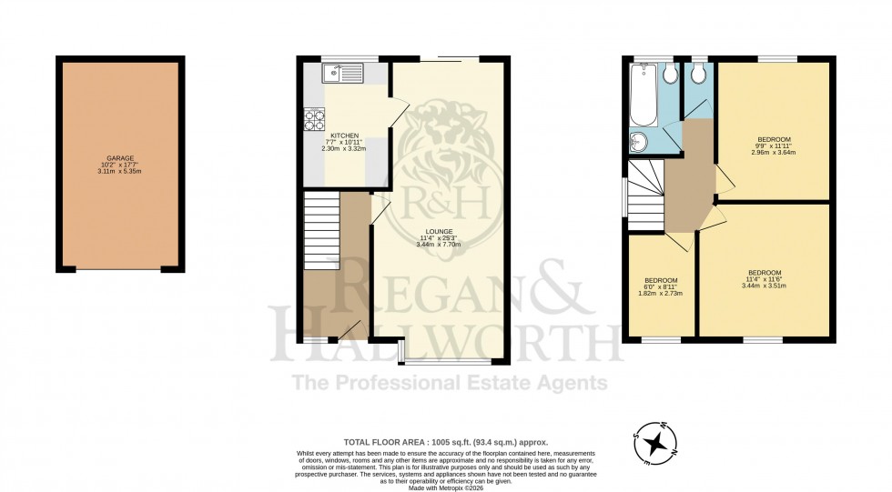 Floorplan for Newland Avenue, Pemberton, WN5 9HA