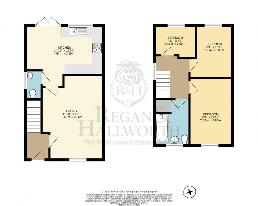 Floorplan for Thorley Grove, Standish, WN6 0WP