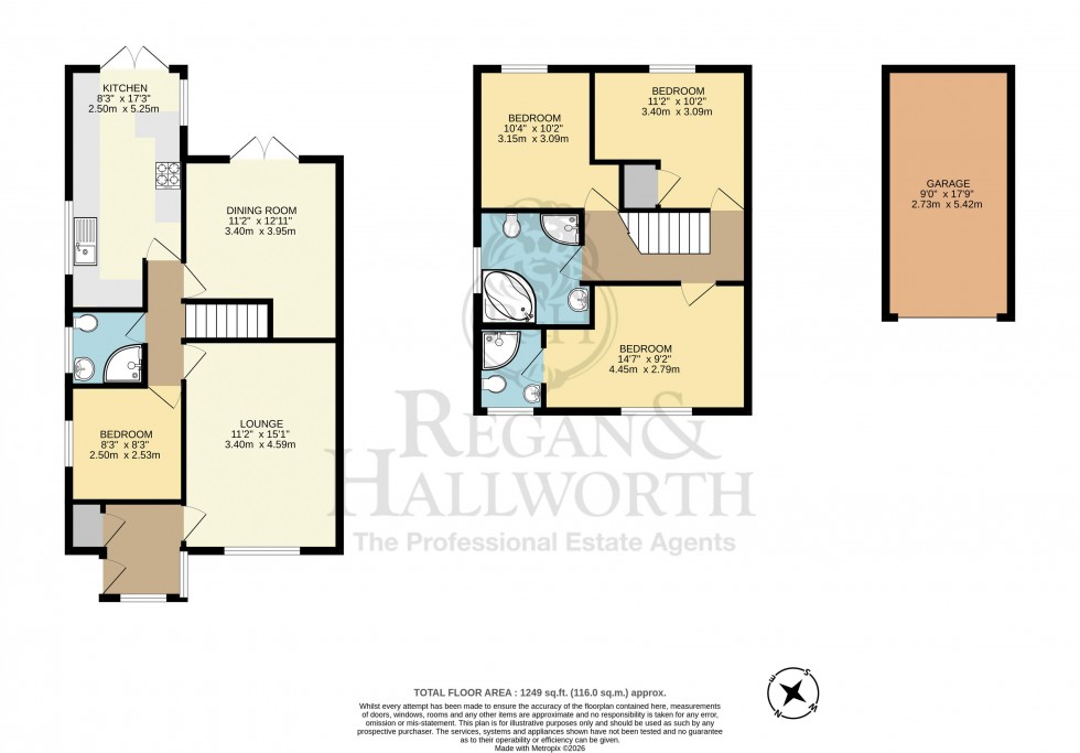 Floorplan for Belmont Drive, Aspull, WN2 1YZ