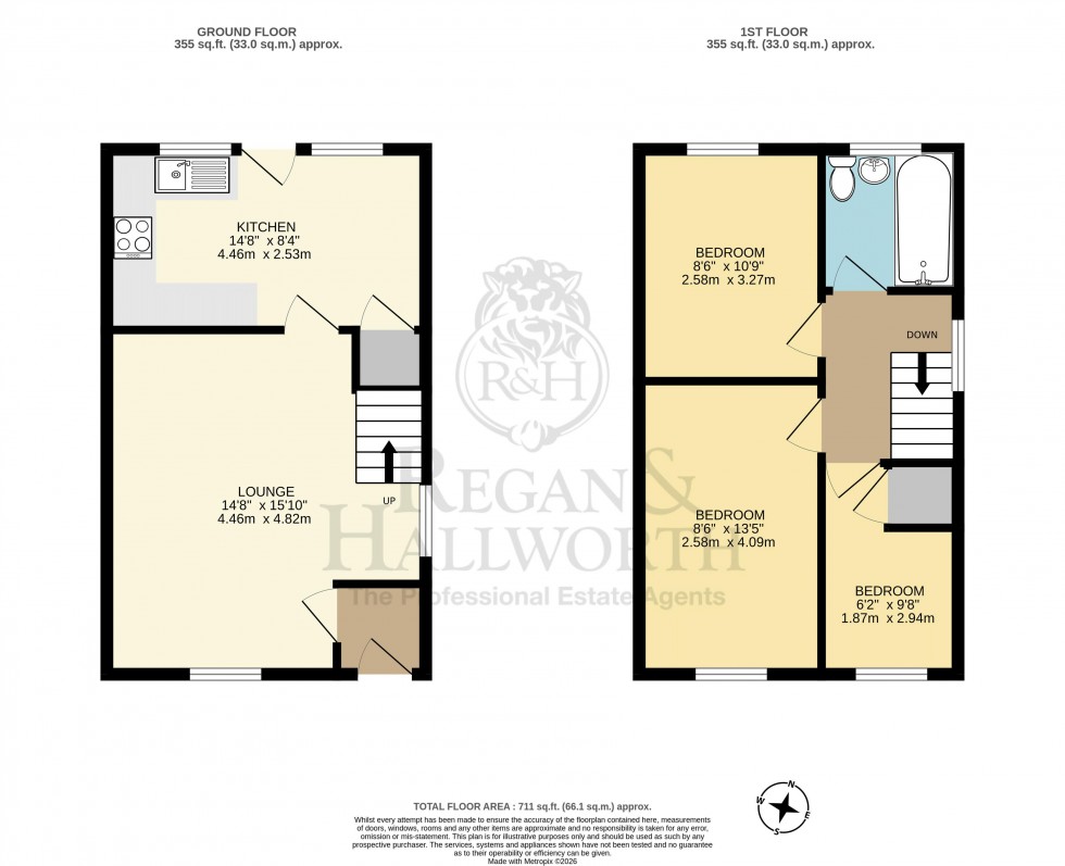 Floorplan for Ash Close, Appley Bridge, WN6 9HU