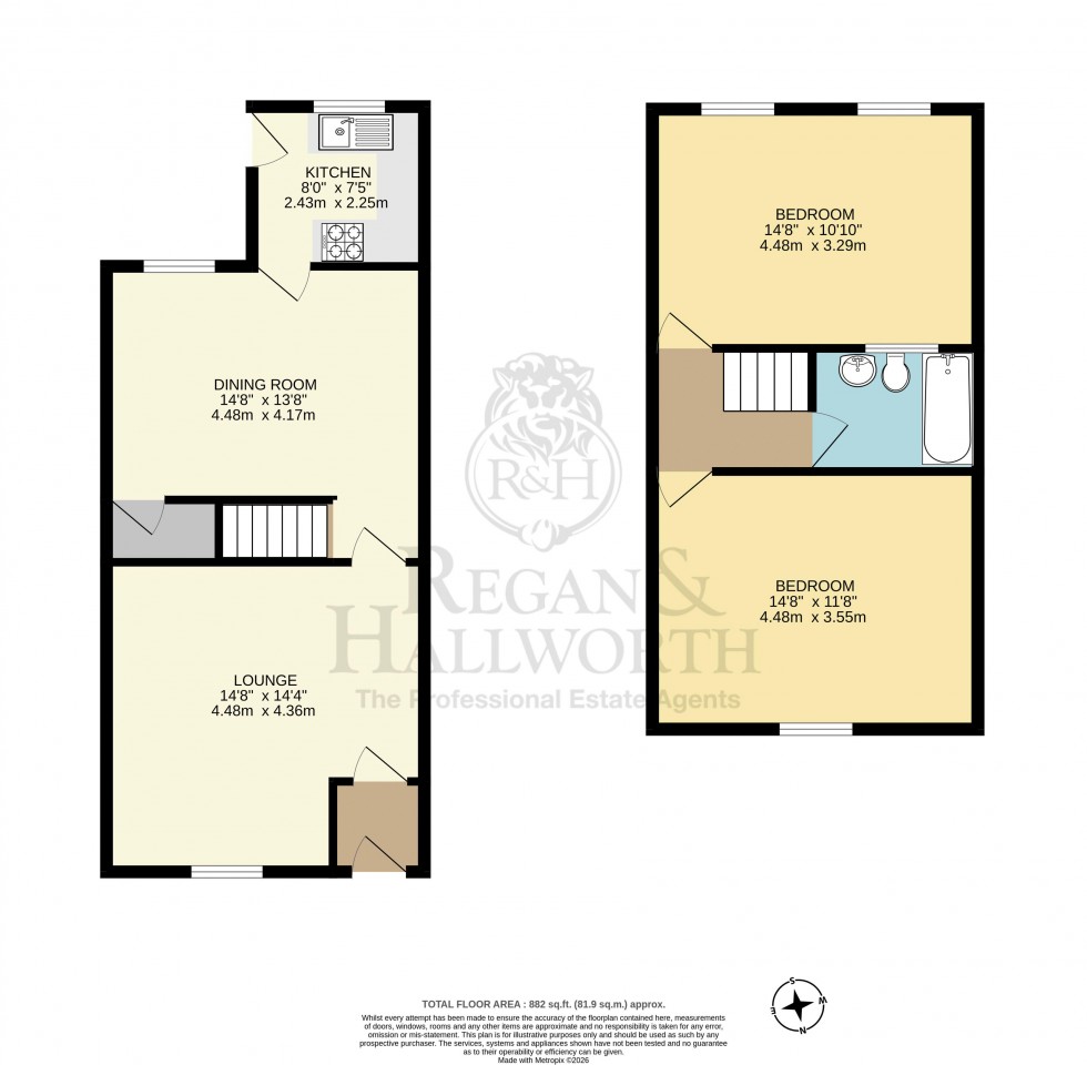 Floorplan for Downall Green Road, Ashton-In-Makerfield, WN4 0DL