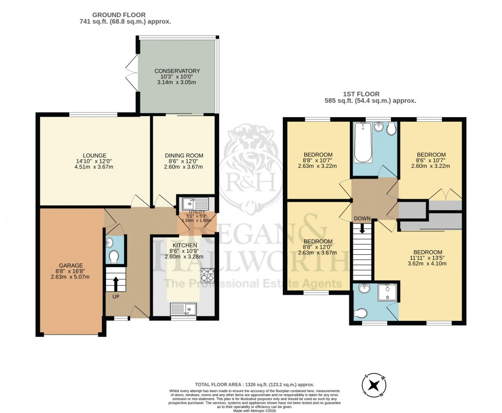 Floorplan for Hampstead Road, Standish, WN6 0RR